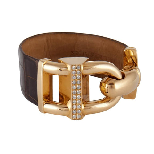 Montre Van Cleef & Arpels - Montre cadenas en or jaune 18K et diamants 58 Facettes