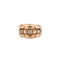 Bague 56 Bague années 50 en or jaune 18K avec diamants 58 Facettes