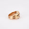 Bague 56 Bague années 50 en or jaune 18K avec diamants 58 Facettes