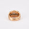 Bague 56 Bague années 50 en or jaune 18K avec diamants 58 Facettes