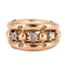 Bague 56 Bague années 50 en or jaune 18K avec diamants 58 Facettes