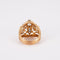 Bague 51 Bague dôme en or jaune 18K avec diamants 58 Facettes