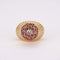 Bague 53.5 Bague champignon en or jaune 18K avec diamant et rubis 58 Facettes