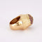 Bague 53.5 Bague champignon en or jaune 18K avec diamant et rubis 58 Facettes