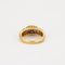 Bague 52.5 Bague fleur en or jaune 18K avec saphirs et diamants 58 Facettes