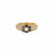 Bague 52.5 Bague fleur en or jaune 18K avec saphirs et diamants 58 Facettes