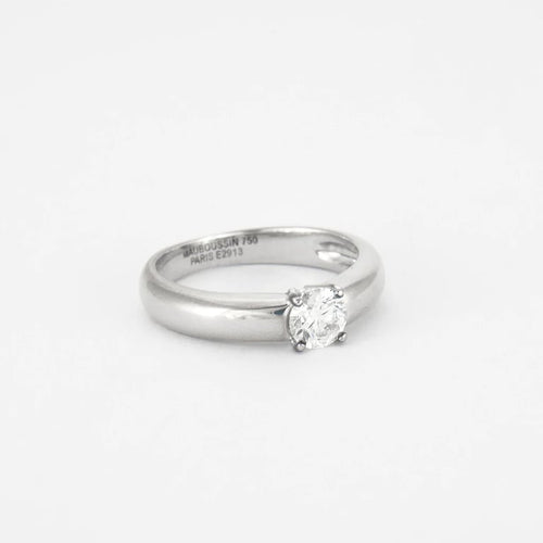 Bague 54 Mauboussin - Bague solitaire en or blanc 18K et diamant 0,56 ct 58 Facettes