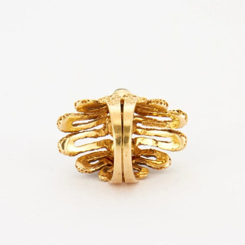 Bague 48 Lalaounis - Bague cabochons en or jaune 18K rubis et saphirs 58 Facettes