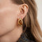 Boucles d'oreilles Boucles d'oreilles citrines et diamants en or jaune 18K 58 Facettes