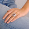 Bague 52 Bague marguerite tourmaline rose et diamants en or blanc 18K 58 Facettes