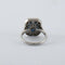 Bague 53 Bague style Art déco en platine avec saphirs et diamants 58 Facettes
