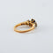 Bague 55.5 Bague saphir et diamants en or jaune 18K 58 Facettes