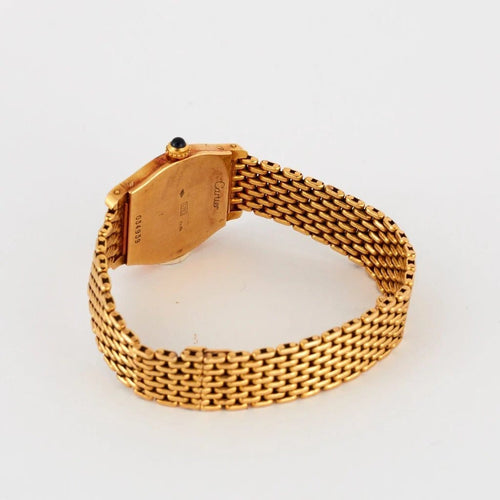 Montre Cartier - Montre Tortue en or jaune 58 Facettes
