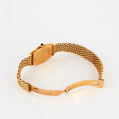 Montre Cartier - Montre Tortue en or jaune 58 Facettes