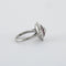Bague 53.5 Bague style Art déco en platine avec diamants et rubis 58 Facettes
