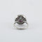 Bague 53.5 Bague style Art déco en platine avec diamants et rubis 58 Facettes