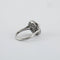 Bague 53.5 Bague style Art déco en platine avec diamants et rubis 58 Facettes