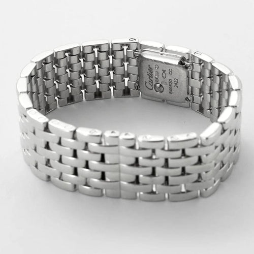 Montre Cartier Panthère Ruban - Montre en or blanc et diamants 58 Facettes