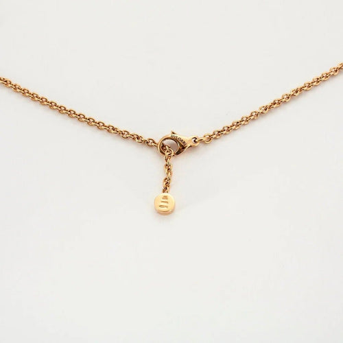 Collier Bulgari Intarsio - Sautoir en or rose 18 carats, nacre et diamants 58 Facettes