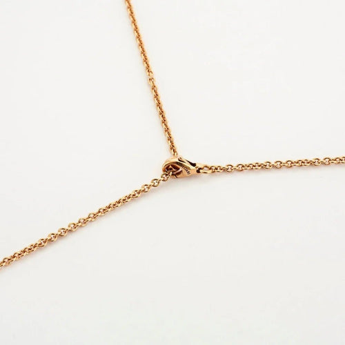 Collier Bulgari Intarsio - Sautoir en or rose 18 carats, nacre et diamants 58 Facettes