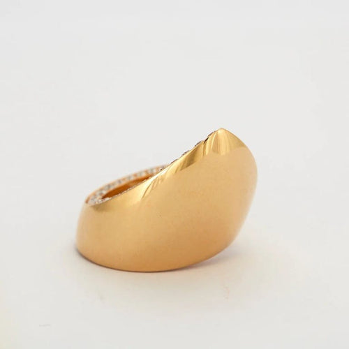 Bague 54 de Grisogono - Bague ouverte en or jaune 18 carats et diamants 58 Facettes
