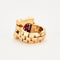 Bague 49 Lacloche - Bague en or jaune 18 carats rubis synthétiques et diamants 58 Facettes