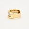 Bague 50 Poiray - Bague jonc trois corps en or jaune 18 carats et diamants 58 Facettes