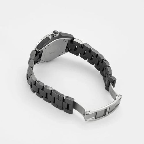 Montre CHANEL J12 - Montre unisexe en céramique noire et acier 58 Facettes