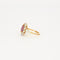 Bague 55.5 Bague marguerite - Saphir rose et diamants en or jaune et platine 58 Facettes