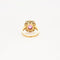 Bague 55.5 Bague marguerite - Saphir rose et diamants en or jaune et platine 58 Facettes
