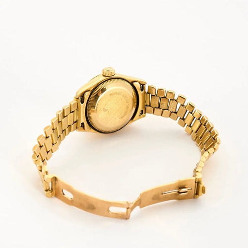 Montre Rolex Oyster Perpetual Datejust Lady - Montre en or jaune 18K à diamants 58 Facettes