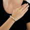Bracelet Bracelet jonc en or jaune 18K et diamants 58 Facettes