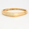 Bracelet Bracelet jonc en or jaune 18K et diamants 58 Facettes