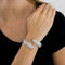 Bracelet Chaumet Plume - Bracelet semi-rigide en or gris 18K et diamants 58 Facettes