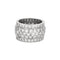 Bague 49 Cartier Nigeria - Bague bandeau en or gris 18K et diamants 58 Facettes