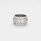 Bague 49 Cartier Nigeria - Bague bandeau en or gris 18K et diamants 58 Facettes