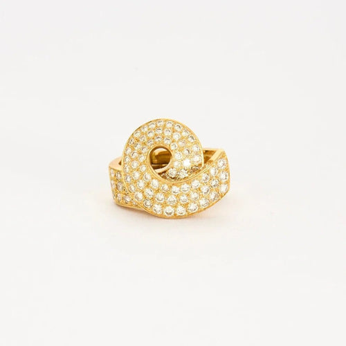 Boucles d'oreilles Parure - Collier ras-de-cou et boucles d’oreilles en or jaune 18K diamants 58 Facettes