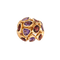 Bague 55 Nardi - Bague sculpturale en or rose 18 carats, améthystes et grenats 58 Facettes