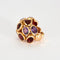 Bague 55 Nardi - Bague sculpturale en or rose 18 carats, améthystes et grenats 58 Facettes