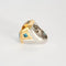 Bague 55 Marina B - Bague en or bicolore 18 carats avec topaze et citrine 58 Facettes