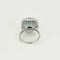 Bague 54 Bague jupe en or blanc 18K avec émeraude 2,05 ct et diamants 58 Facettes