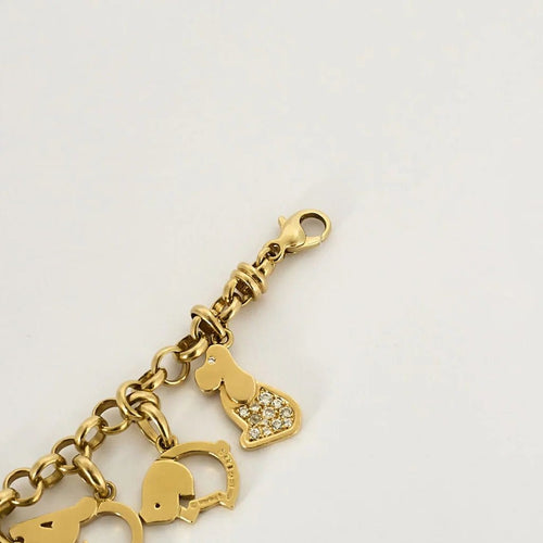 Bracelet Marina B - Bracelet à charms animaliers en or jaune 18K et diamants 58 Facettes