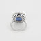 Bague 50 Bague en or blanc 18 K avec saphir de Ceylan et diamants 58 Facettes