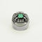 Bague 52 Bague Art déco en platine et or jaune, diamants et émeraude 58 Facettes