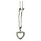 Collier Collier cœur en or blanc et diamants 58 Facettes 203
