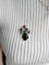 Pendentif Broche-pendentif panier de fleurs Art déco en or blanc 18 k 58 Facettes 446