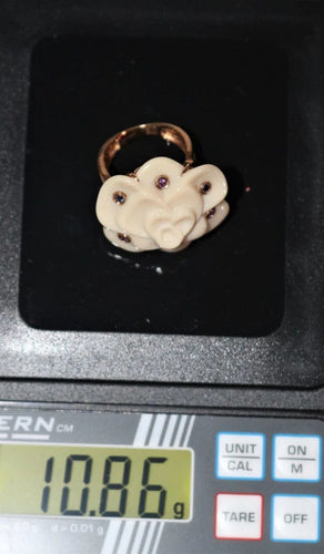 Bague 49.5 Bague camélia en or rose 18k avec saphirs et améthystes 58 Facettes 478