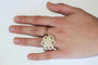 Bague 49.5 Bague camélia en or rose 18k avec saphirs et améthystes 58 Facettes 478
