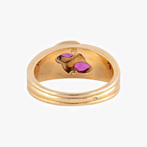 Bague 56 Mauboussin Nadia - Bague en or jaune avec rubis et nacre 58 Facettes 438