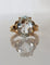 Bague 54 Bague en or jaune 18k sertie d’une aigue-marine ovale 4,93 ct 58 Facettes 515